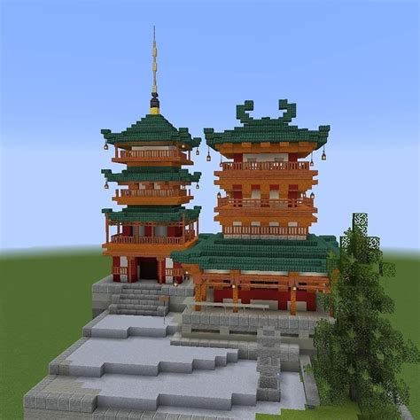 minecraft japanese temple|More.